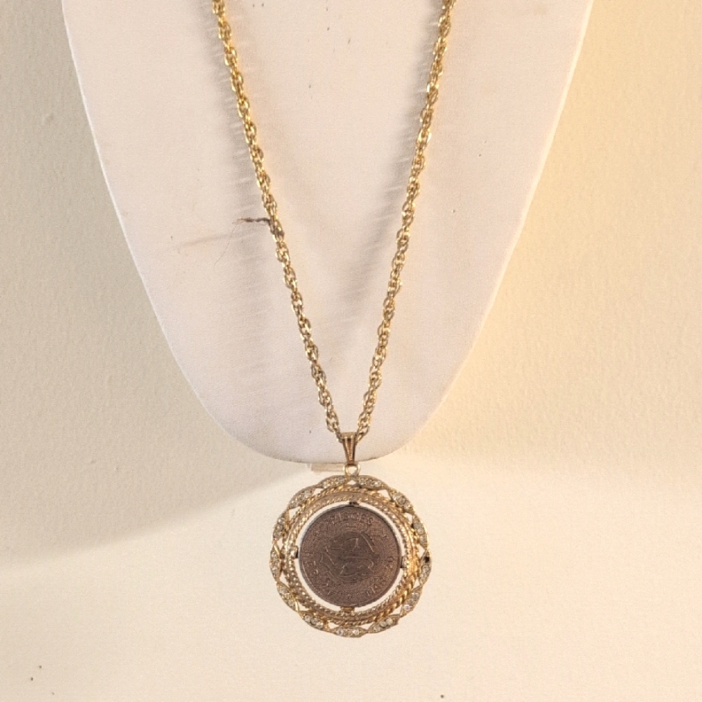 VTG 80's Pisces Pendant And Chain - Picture 2 of 4
